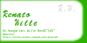 renato wille business card